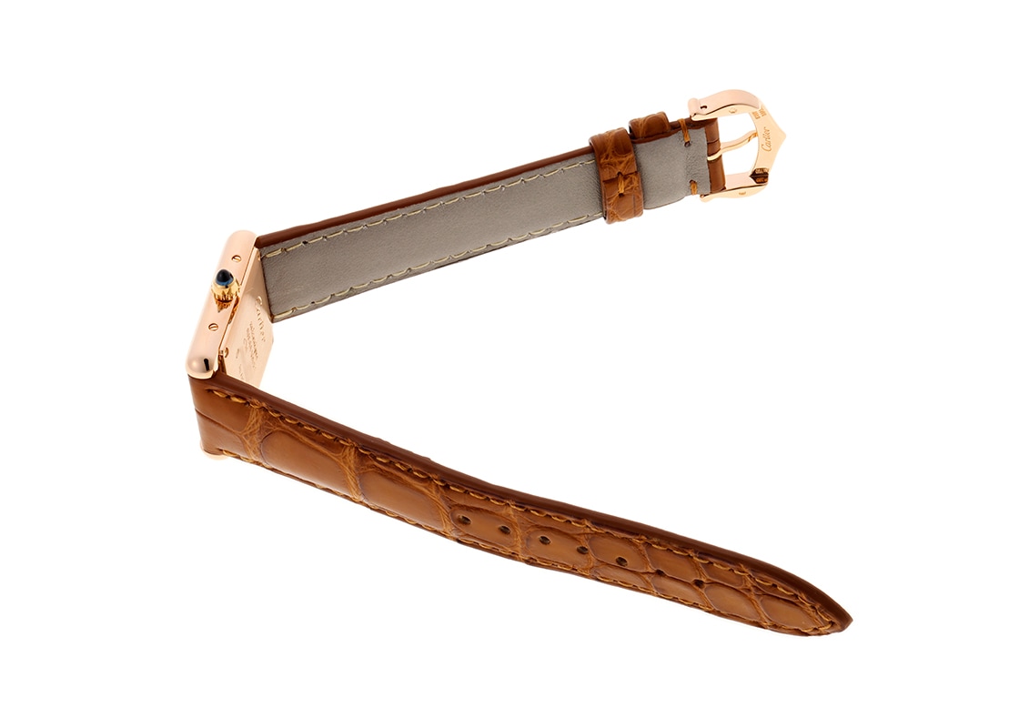 カルティエ - タンクルイ カルティエ SM | CARTIER | WGTA0010 | PG シルバー文字盤 手巻き レザー | 中古