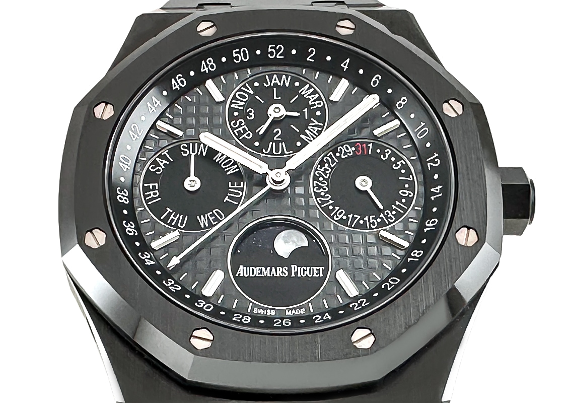 オーデマピゲ - ロイヤルオーク パーペチュアルカレンダー | AUDEMARS PIGUET | 26579CE.OO.1225CE.01 | CE グレー文字盤 自動巻き ブレスレット| 委託品 | 中古