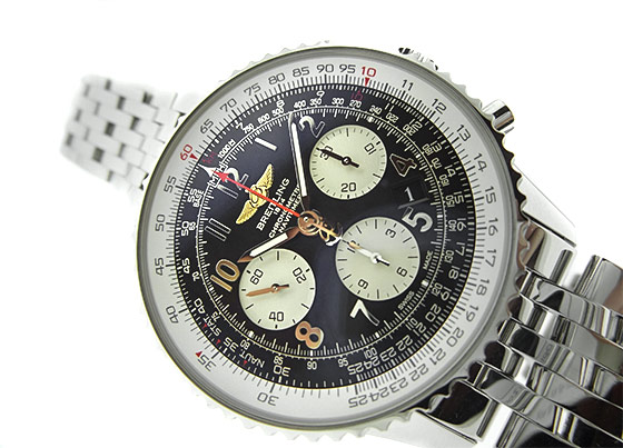 ブライトリング- ナビタイマー01 | BREITLING | A022B02NP(AB0120) | SS 黒&シルバー文字盤 自動巻き ブレスレット | 中古 |