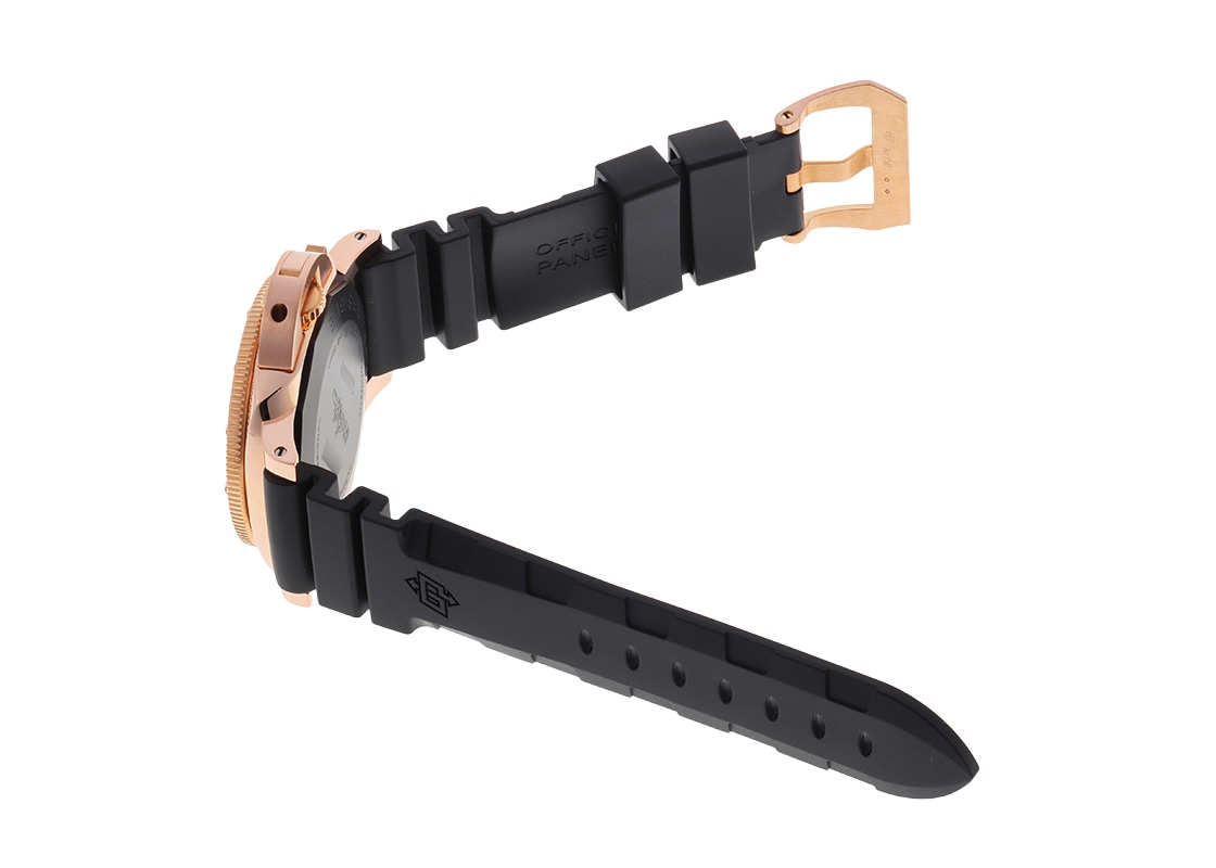 オフィチーネパネライ - サブマーシブル ゴールドテック | OFFICINE PANERAI | PAM01164 | ゴールドテック&TI(DLC) 黒文字盤 自動巻き ラバー | 中古