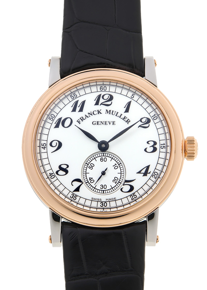フランクミュラー - ラウンド ヴィンテージ | FRANCK MULLER | 7391 BS6 STG | PG&SS 白文字盤 手巻き レザー