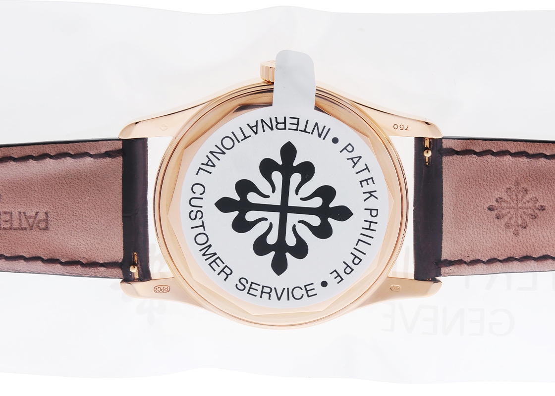 パテックフィリップ - カラトラバ | PATEK PHILIPPE | 6000R-001 | RG ブラウン文字盤 自動巻き レザー | 中古