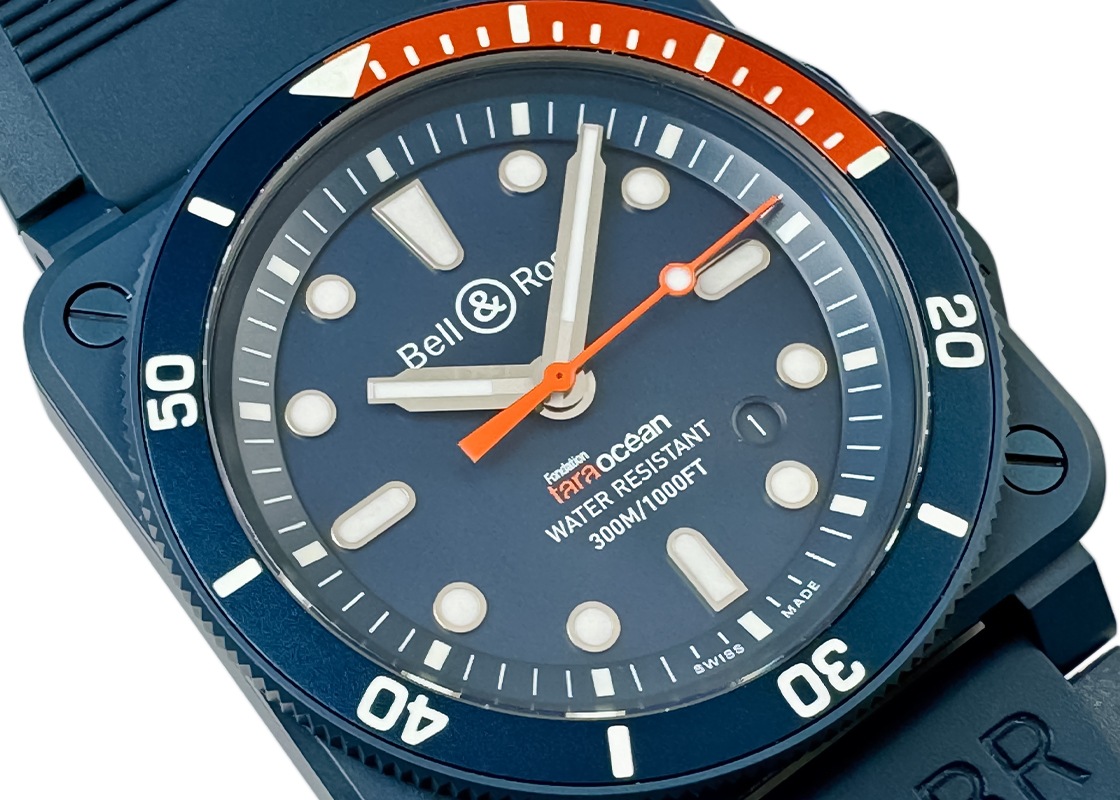 ベル&ロス - BR-03 ダイバー タラ 999本限定 | BELL & ROSS | BR0392-D-TR-CE/SRB | CE ブルー文字盤 自動巻き ラバー | 未使用品