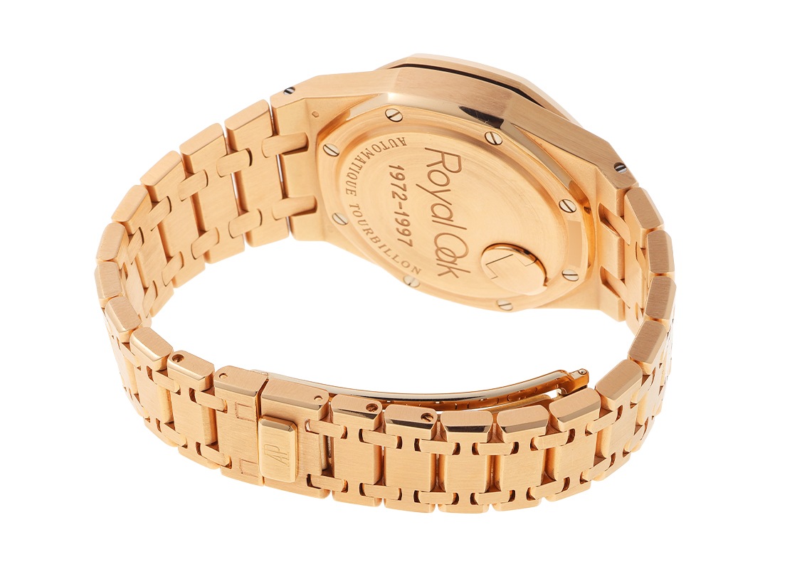 オーデマピゲ - ロイヤルオーク トゥールビヨン 25周年 5本限定 | AUDEMARS PIGUET | 25831OR.OO.1100OR.01 | PG アイボリー文字盤 自動巻き ブレスレット | 委託品 | 中古
