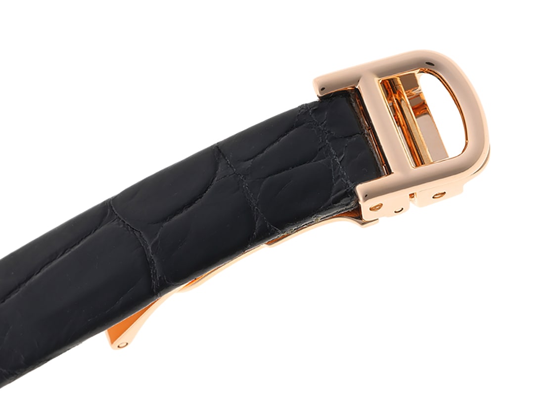 カルティエ - ベニュワール SM ベゼルダイヤ | CARTIER | WB520004 | PG シルバー文字盤 クォーツ レザー | 中古