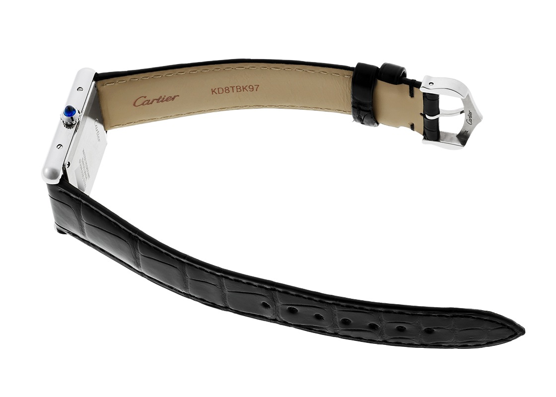 カルティエ - タンクマスト LM | CARTIER | WSTA0072 | SS 黒文字盤 クォーツ レザー | 中古