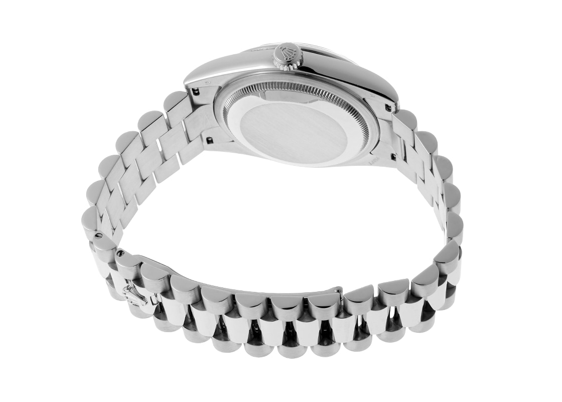ロレックス - オイスター パーペチュアル デイデイト | ROLEX | 118206A | PT アイスブルー文字盤 自動巻き ブレスレット | 中古