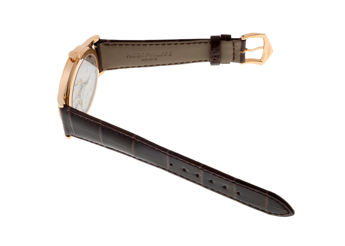 パテックフィリップ - カラトラバ | PATEK PHILIPPE | 6119R-001 | RG シルバー文字盤 手巻き レザー | 中古