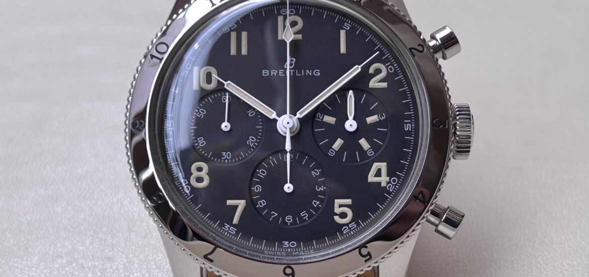 ブライトリング - クラシック アヴィ AVI REF.765 1953 リ・エディション | BREITLING | AB0920131B1X1(AB0920) | SS 黒文字盤 手巻き レザー | 未使用品