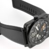 ベル&ロス - GMT 24H | BELL&ROSS | BR01-93 PVD 黒文字盤 自動巻き ラバー | 未使用品 |
