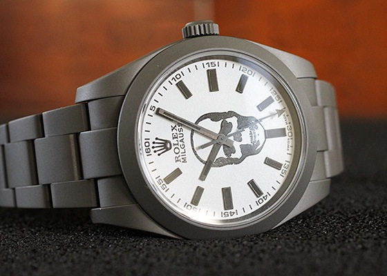 ロレックス - オイスター パーペチュアル ミルガウス MAD XCLUSIVE SERIES | ROLEX | 116400 | SS×DLC 白文字盤 自動巻き ブレスレット | 中古 |