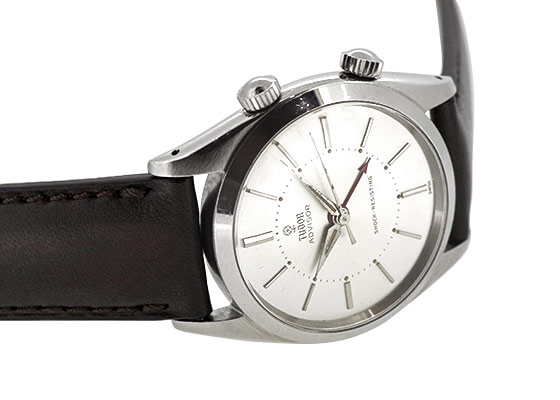 チューダー - アドバイザー アラーム ウォッチ | TUDOR | 7926 | SS シルバー文字盤 手巻き レザー | ヴィンテージ