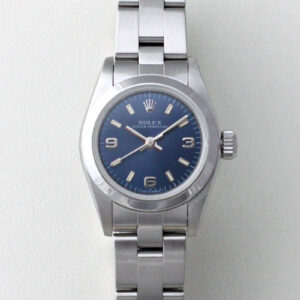 ロレックス - レディース オイスターパーペチュアル | ROLEX | 67180 | SS ブルー文字盤 自動巻き ブレスレット | 1996年製 | ヴィンテージ |
