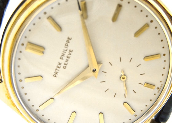 パテックフィリップ - 2526カラトラバ トロピカル | PATEK PHILIPPE | YG アイボリー文字盤 自動巻き レザー | 1956年製 | 委託品 | ヴィンテージ | 中古 |