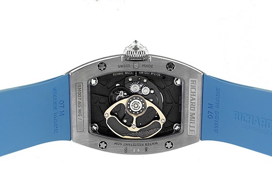 リシャールミル - レディース オートマティック ケースダイヤモンド | RICHARD MILLE | RM007 | WG シェル文字盤 自動巻き ラバー | 中古 |