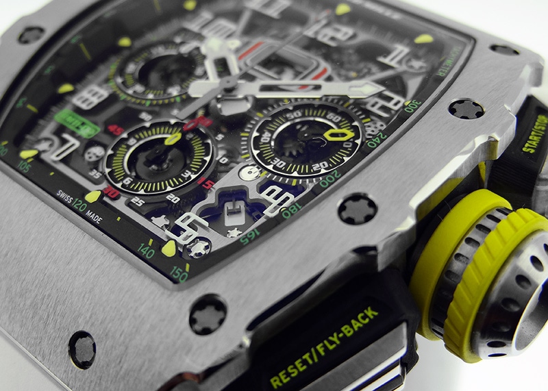 リシャールミル - オートマティック フライバック クロノグラフ | RICHARD MILLE | RM11-03 | TI スケルトン文字盤 自動巻き ラバー | 中古 |