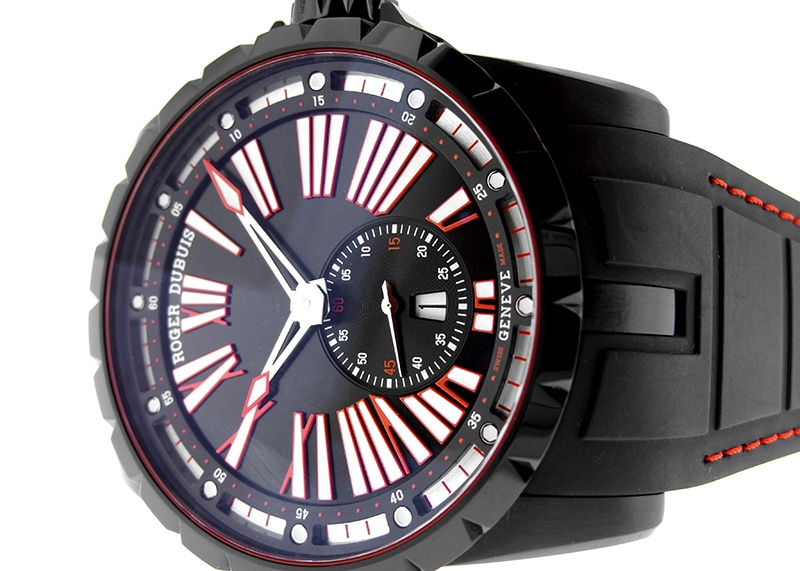 ロジェデュブイ - エクスカリバー エッセンシャル | ROGER DUBUIS | DBEX0567 | TI(DLC) 黒文字盤 自動巻き ラバー| 委託品 | 中古 |