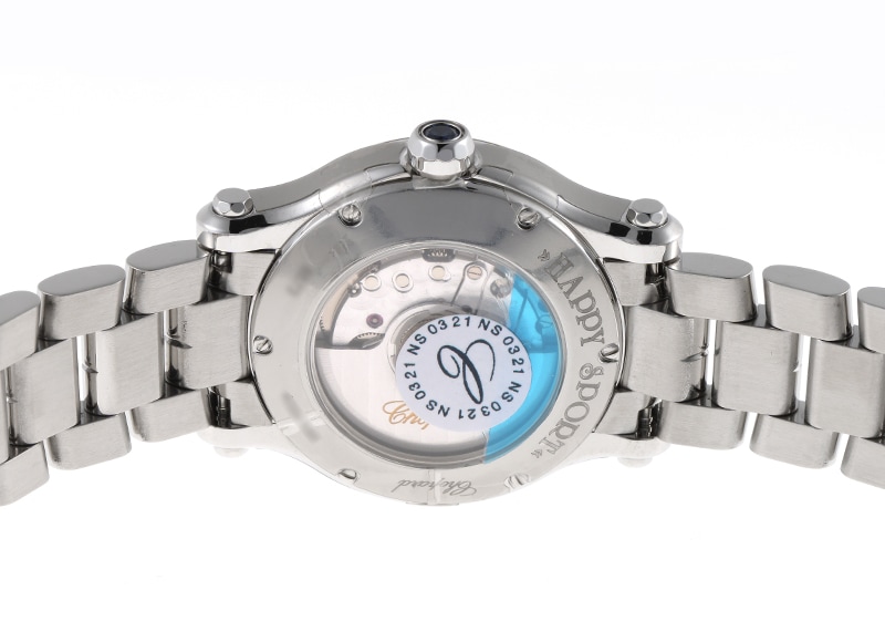 ショパール - ハッピースポーツ | CHOPARD | 278573-3002 | SS シルバー文字盤 自動巻き ブレスレット | 委託品 | 未使用品 |