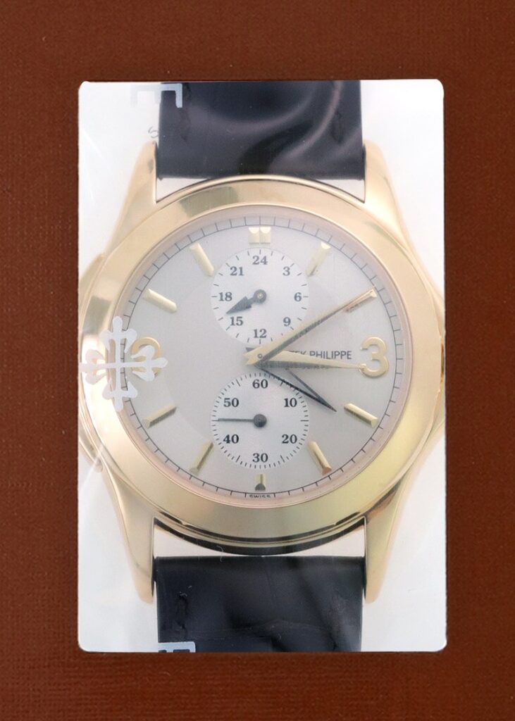 パテックフィリップ - カラトラバ トラベルタイム | PATEK PHILIPPE | 5134J-011 | YG シルバー文字盤 手巻き レザー | レストア | 中古 |