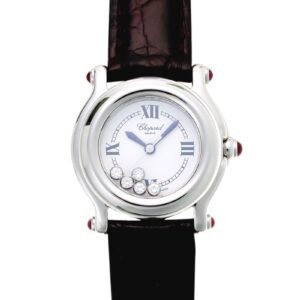ショパール - ハッピースポーツ | CHOPARD | 27/8245-21 | SS 白文字盤 クォーツ レザー | 中古 |