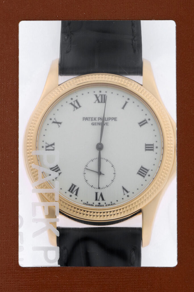 パテックフィリップ - カラトラバ | PATEK PHILIPPE | 5115J-001 | YG エナメル文字盤 手巻き レザー | レストア | 中古 |