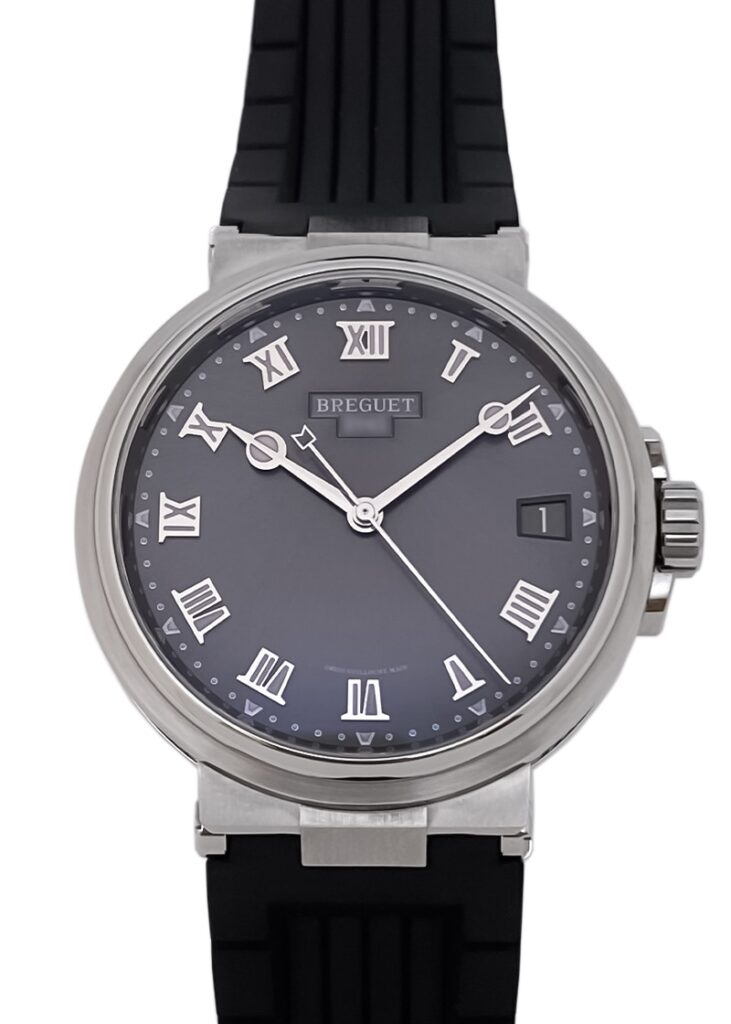 ブレゲ - マリーン | BREGUET | 5517TI/G2/5ZU | TI グレー文字盤 自動巻き ラバー | 中古 |