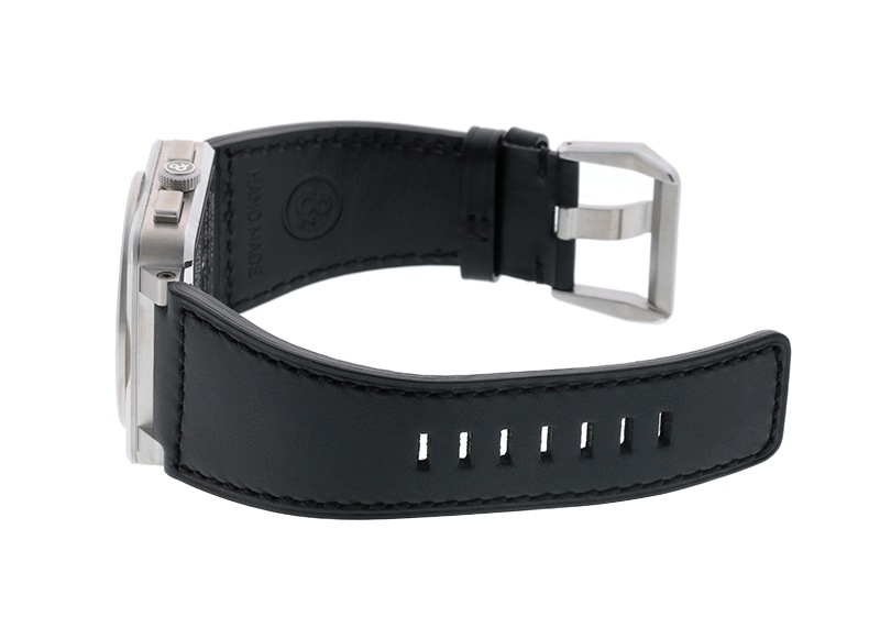 ベル&ロス - BR03 クロノグラフ | BELL & ROSS | BR0394-BL-SI/SCA | SS 黒文字盤 自動巻き レザー | 未使用品