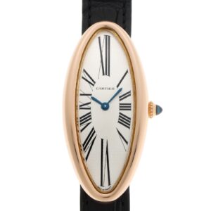カルティエ - ベニュワール アロンジェ MM | CARTIER | W1537836 | PG シルバー文字盤 クォーツ レザー | 中古