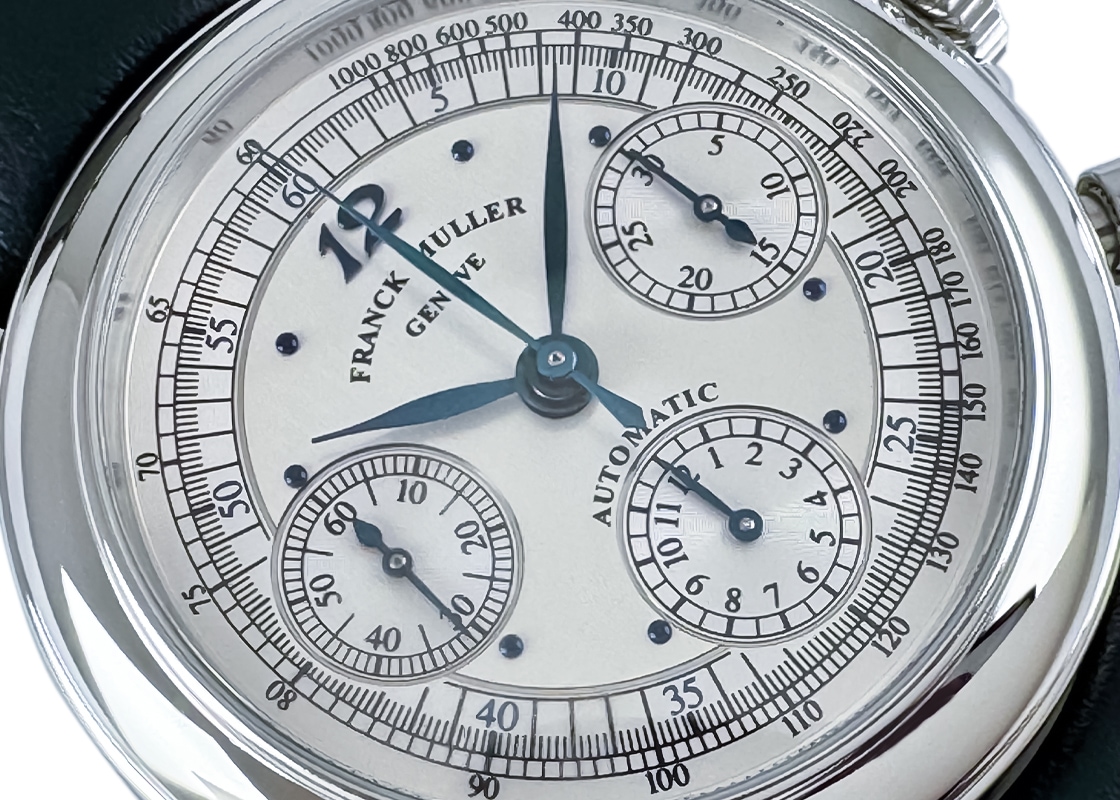 フランクミュラー - ラウンド クロノグラフ | FRANCK MULLER | 7000CC | SS シルバー文字盤 自動巻き レザー | 委託品 | 中古