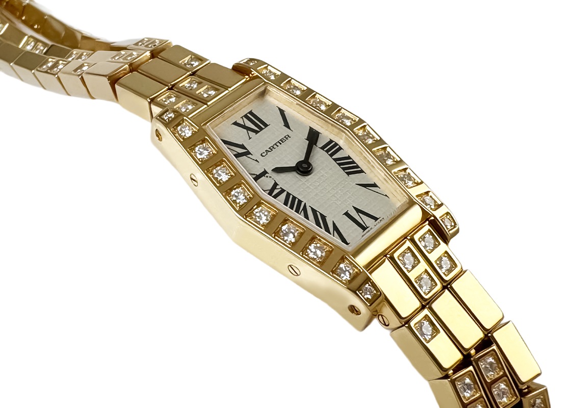 カルティエ - ヘキサゴナル ラニエールSM | CARTIER | WJ2008XC | YG シルバー文字盤 クォーツ ブレスレット | 委託品 | 中古