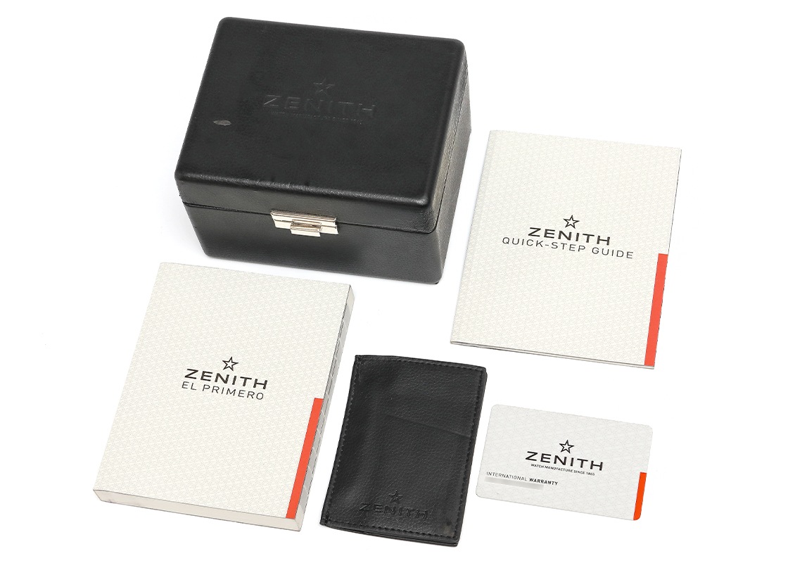 ゼニス - クロノマスター エルプリメロ フルオープン | ZENITH | 51.2151.400/78.C810 | PG&SS スケルトン文字盤 自動巻き レザー | 中古
