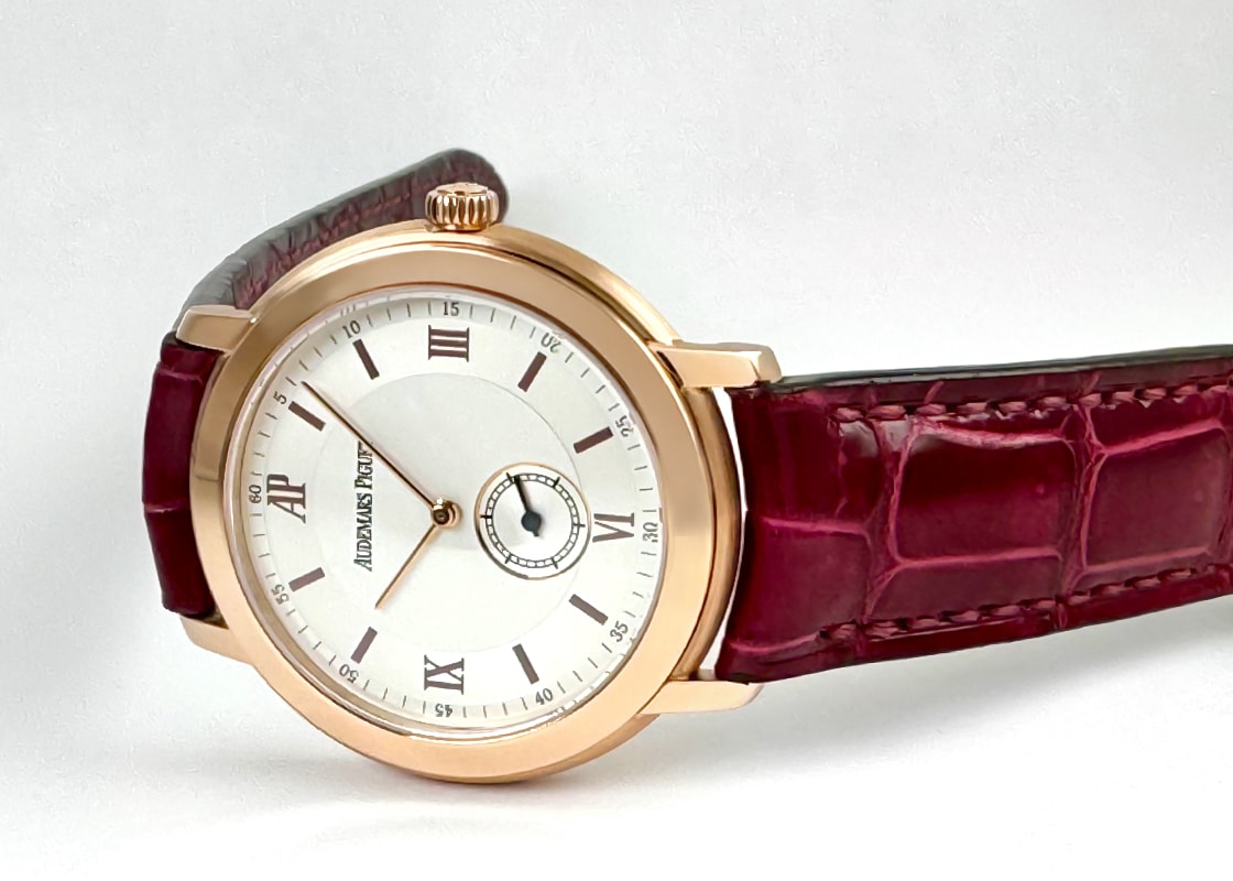 オーデマピゲ - ジュールオーデマ | AUDEMARS PIGUET | 15056OR.OO.A067CR.01 | PG シルバー文字盤 手巻き レザー | 中古