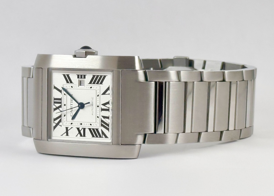カルティエ - タンクフランセーズ LM | CARTIER | WSTA0067 | SS シルバー文字盤 自動巻き ブレスレット | 中古