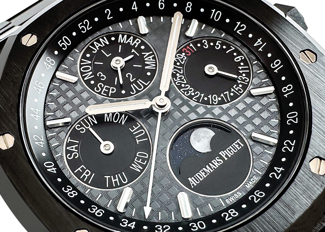 オーデマピゲ - ロイヤルオーク パーペチュアルカレンダー | AUDEMARS PIGUET | 26579CE.OO.1225CE.01 | CE グレー文字盤 自動巻き ブレスレット| 委託品 | 中古