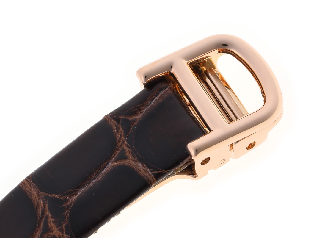 カルティエ - ベニュワール SM ベゼルダイヤ | CARTIER | WB520004 | PG シルバー文字盤 クォーツ レザー | 中古