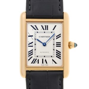 カルティエ - タンクルイ カルティエ LM | CARTIER | WGTA0357 | YG シルバー文字盤 自動巻き レザー