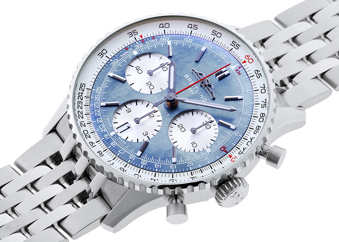 ブライトリング - ナビタイマー B01 クロノグラフ 41 ジャパン エディション | BREITLING | AB0139211C2A1(AB0139) | SS ブルーシェル文字盤 自動巻き ブレスレット | 未使用品