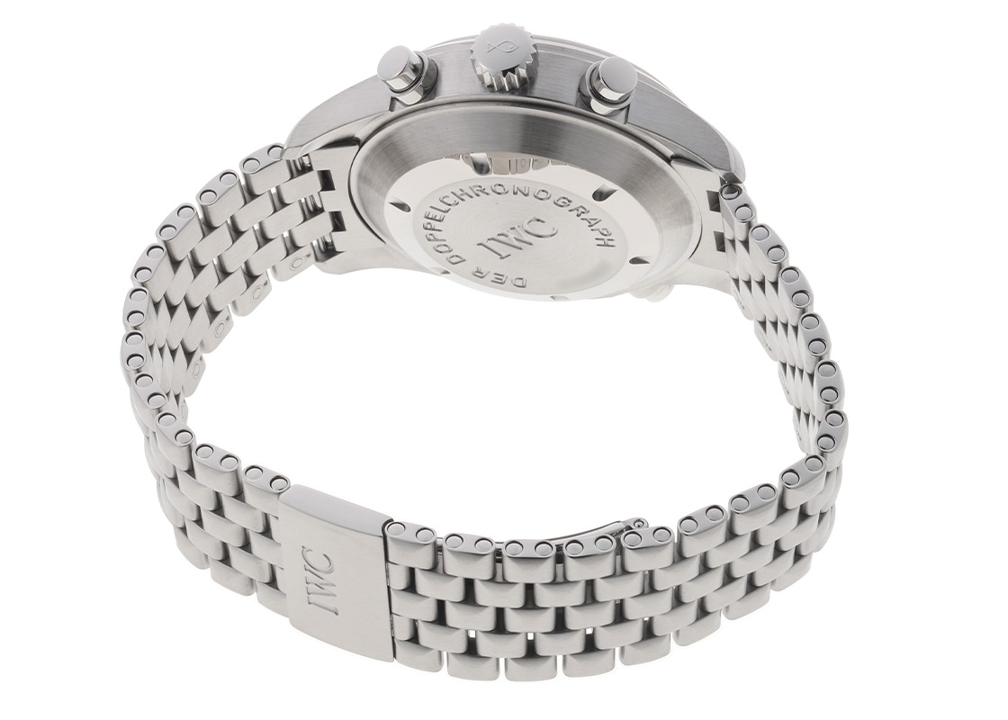 IWC - パイロットウォッチ ドッペルクロノグラフ | INTERNATIONAL WATCH COMPANY | IW371319 | SS 黒文字盤 自動巻き ブレスレット | 中古