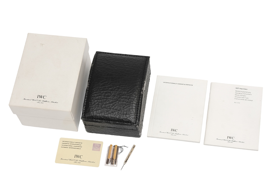 IWC - GST アクアタイマー | INTERNATIONAL WATCH COMPANY | IW353602 | SS 黒文字盤 自動巻き ブレスレット | 中古