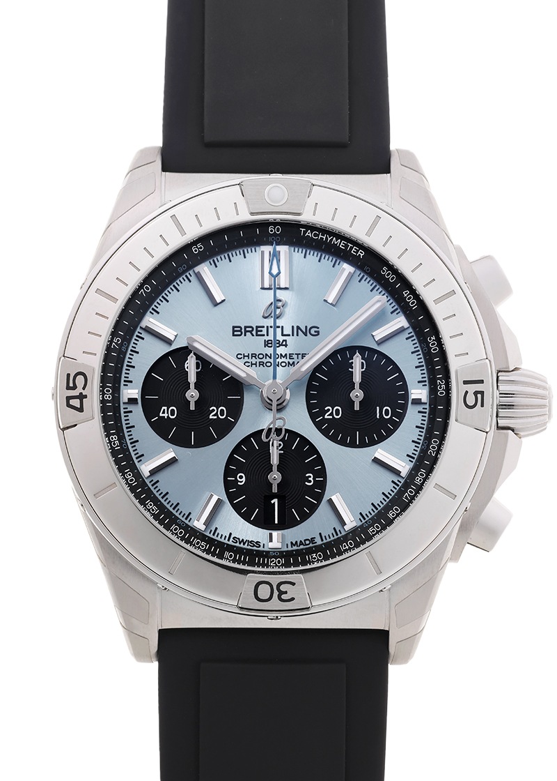 ブライトリング - クロノマット B01 42 | BREITLING | PB0134101C1S1(PB0134) | PT&SS アイスブルー文字盤 自動巻き ラバー | 未使用品