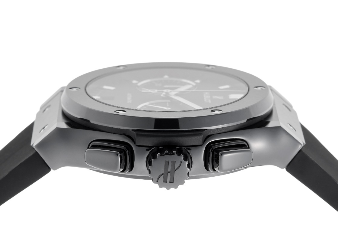 ウブロ - クラシックフュージョン ブラックマジック | HUBLOT | 521.CM.1171.RX | CE 黒文字盤 自動巻き ラバー | 中古
