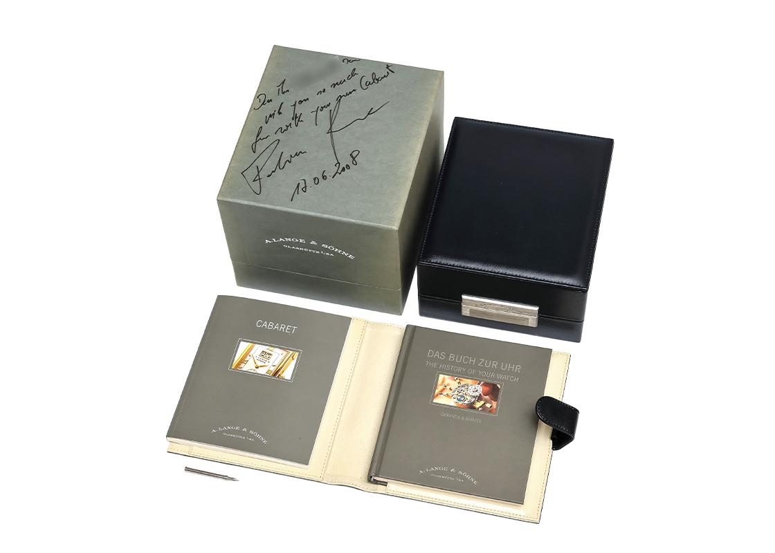 A.ランゲ&ゾーネ - カバレット | A.LANGE&SOHNE | 157.127(LS1073BA) | WG ブルー文字盤 手巻き レザー | 中古