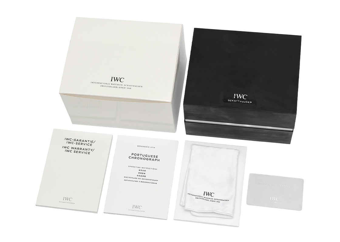 IWC - ポルトギーゼ クロノグラフ | INTERNATIONAL WATCH COMPANY | IW371445 | SS シルバー文字盤 自動巻き レザー | 中古