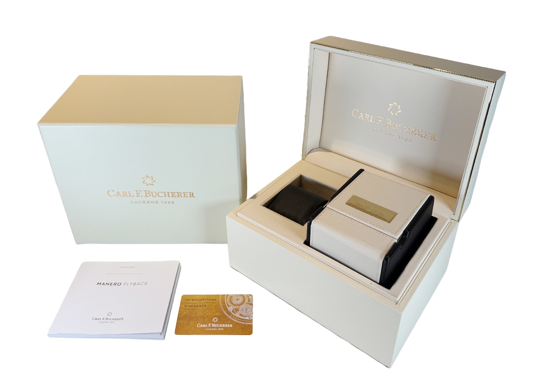カール F. ブヘラ - マネロ フライバック グリーン | CARL F.BUCHERER | 00.10919.08.93.98 | SS グリーン文字盤 自動巻き ナイロン | 委託品 | 中古