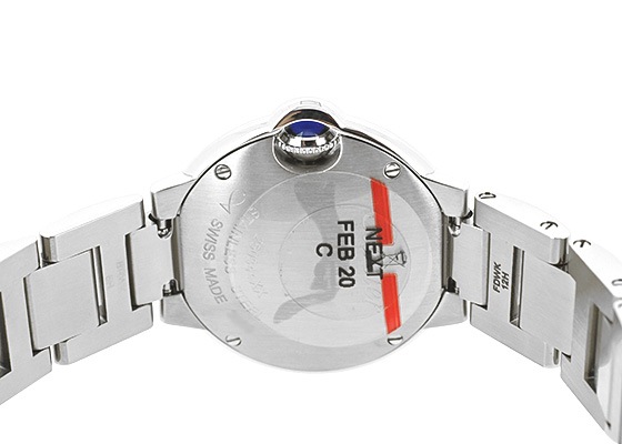 カルティエ - レディース バロンブルー | CARTIER | WE902073 | SM SS シルバー文字盤/11Pダイヤモンド クォーツ ブレスレット