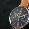 ベル&ロス - ヴィンテージ ワンプッシュクロノグラフ | BELL&ROSS | WW1-MP01-S | SS 黒文字盤 レザー | 未使用品 |