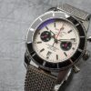 ブライトリング - スーパーオーシャン ヘリテージ | BREITLING | A272G93OCA(A23320) | SS シルバー/黒文字盤 自動巻き ブレスレット | 世界1000本限定 | 中古 |
