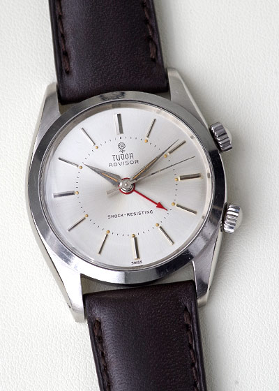 チューダー - アドバイザー アラーム ウォッチ | TUDOR | 7926 | SS シルバー文字盤 手巻き レザー | ヴィンテージ