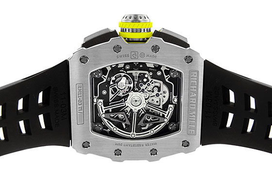 リシャールミル - オートマティック フライバック クロノグラフ | RICHARD MILLE | RM11-03 | TI スケルトン文字盤 自動巻き ラバー | 中古 |