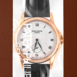 パテックフィリップ - カラトラバ | PATEK PHILIPPE | 5115J-001 | YG エナメル文字盤 手巻き レザー | 2001年製 | レストア | 中古 |